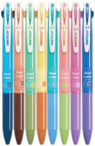 Title: Vintage Dual Color Gel Pen S/8 - Assorted Ink
