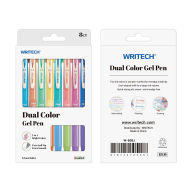 Title: Vintage Dual Color Gel Pen S/8 - Assorted Ink