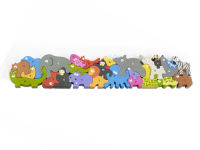 Alternative view 1 of BeginAgain Toys Animal Parade A-Z JUMBO Wooden Puzzle