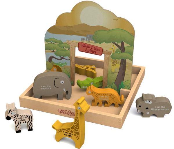 What I Like Safari Story Box Pop Up Play Set