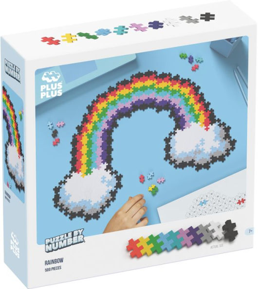 Plus-Plus - Puzzle By Number 500 pc Rainbow