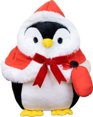 Title: Penguin with Santa Outfit