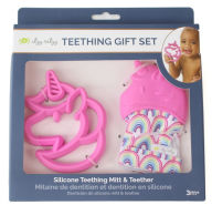 Title: Teething Gift Set - Silicone Teething Mitt & Teether - Unicorn