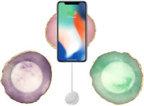 Alternative view 3 of White Crystal Wireless Charging Pad