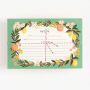 Citrus Floral Recipe Cards