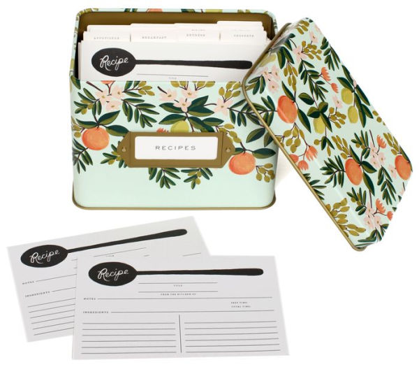 Citrus Floral Recipe Box