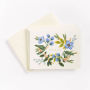 Blue Floral Bouquet Thank You Card Set