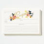 Pack of 12 Peony Recipe Cards