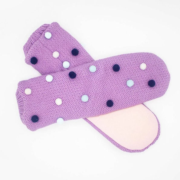 Lilac Pom Socks