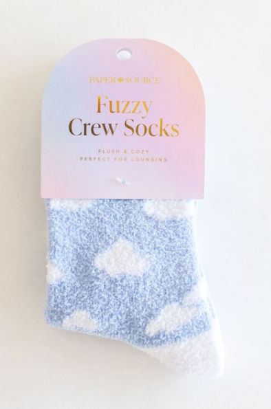 Cloud Fuzzy Crew Socks