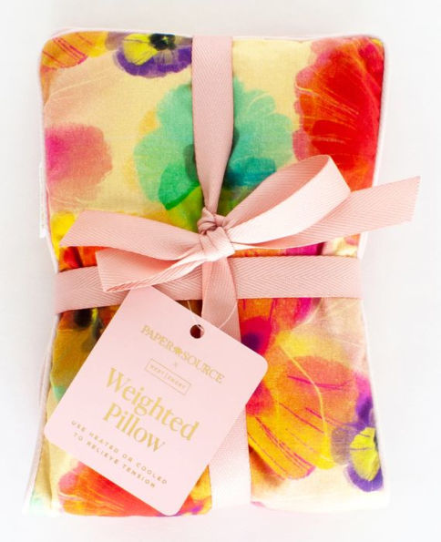 Floral Weighted Heat Pillow - Pansies