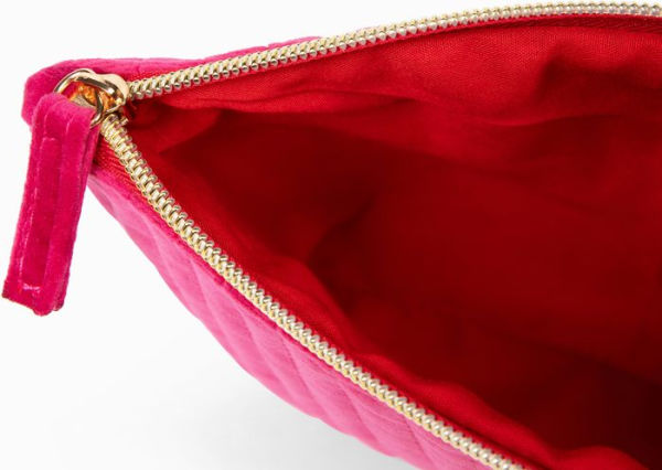 Pink Velvet Pouch