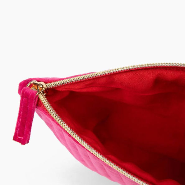 Pink Velvet Pouch