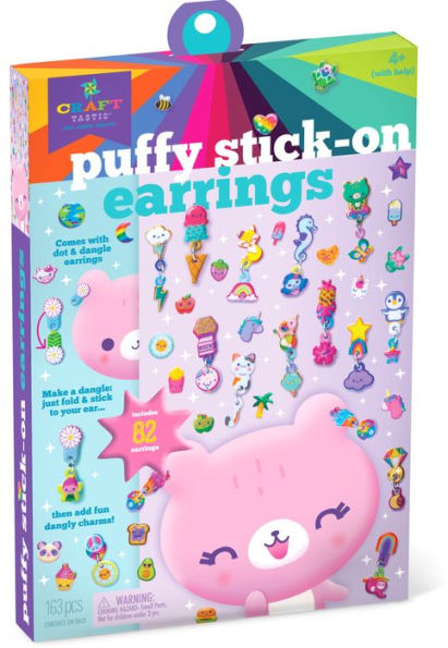 Puffy Stick-on Earrings