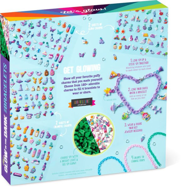  Craft-tastic — DIY Puffy Charm Bracelets Craft and Activity—  Make Your Own Jewelry Kit for Kids — Ages 6+ : Arts, Crafts & Sewing