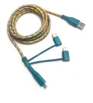 Triple Header Maxi Charger Confetti Colors 6' Cord