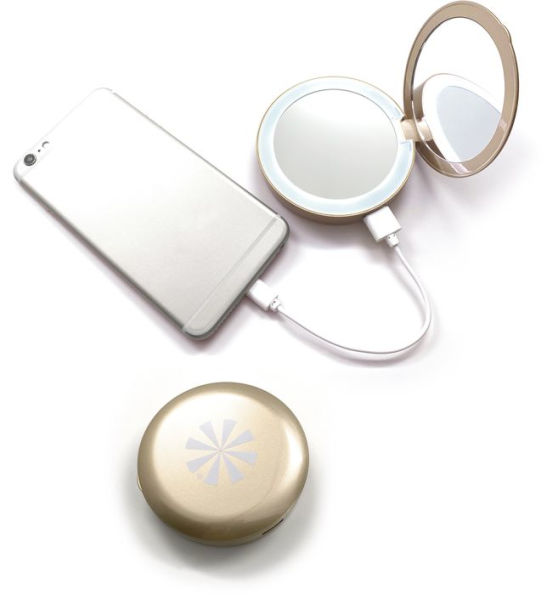 Glow Up Lumi Compact Power Bank with Two Mirrors