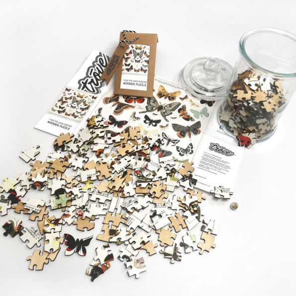 Wooden Puzzle Butterflies and Moths