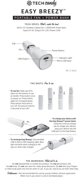 Easy Breezy Fan + Power Bank