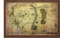 Title: Officially authorized by HBO. Game of Thrones Map of Middle Earth. Mounted on wood. Display measures 16 inches x 10 inches