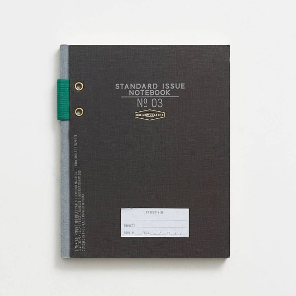 Black Standard Issue Notebook No. 3