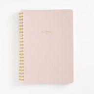 Title: Large Pink Chiffon Spiral Notebook