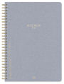 Designworks Textured Paper Twin Wire Notebook Neptune Blue - 8.25 x 11.625