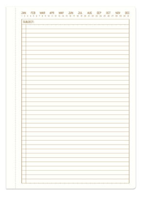Textured Paper Twin Wire Notebook in Pacific Forest (8.25