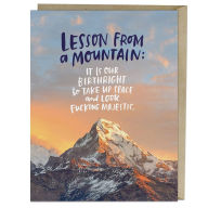 Title: Lesson From A Mountain Card