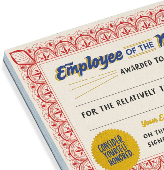 Employee of the Moment Certificate Pad (Refresh)