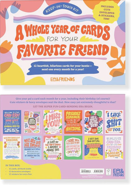 Favorite Friend Year of Cards