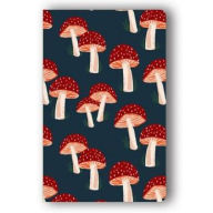 Title: Navy Mushrooms Classic Layflat Notebook