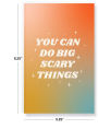 Alternative view 3 of You Can Do Scary Things Classic Layflat Notebook