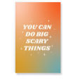 Alternative view 4 of You Can Do Scary Things Classic Layflat Notebook