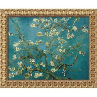 Title: Almond Blossom, 1890 by Vincent Van Gogh, Framed Canvas Art - 19.5