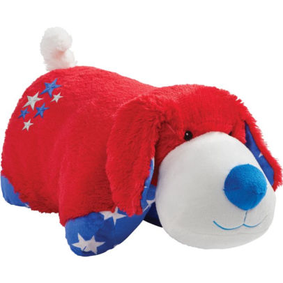 Pillow Pets Americana Red Puppy Stuffed Animal Plush Toy