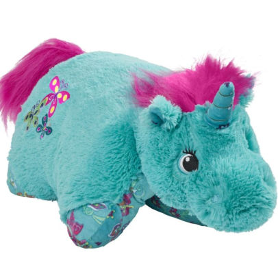 Pillow Pets Colorful Teal Unicorn Stuffed Animal Plush Toy