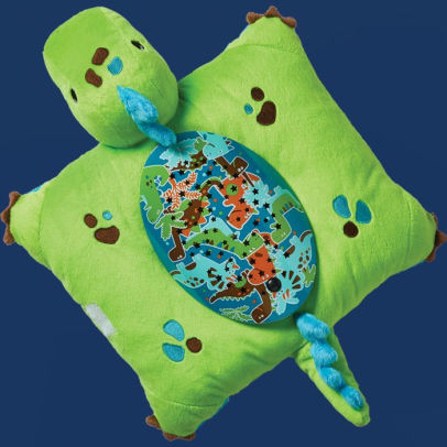 pillow pets green dinosaur sleeptime lite