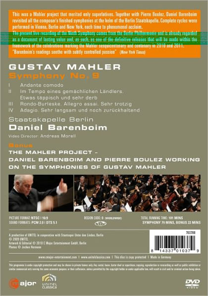 Daniel Barenboim: Mahler - Symphony No. 9