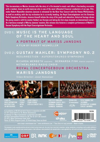 Music Is the Language of the Heart and Soul/Mariss Jansons: Mahler - Symphony No. 2 [2 Discs]