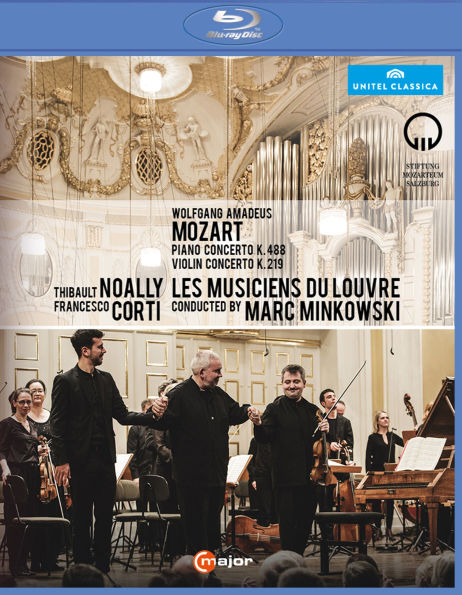 Marc Minkowski: Mozart - Piano Concerto K. 488/Violin 219 [Blu-ray]