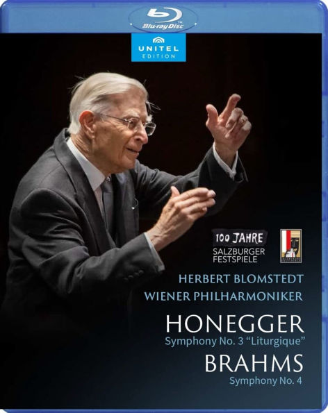 Salzburger Festspiele: Herbert Blomstedt/Wiener Philharmoniker - Honegger/Brahms [Blu-ray]
