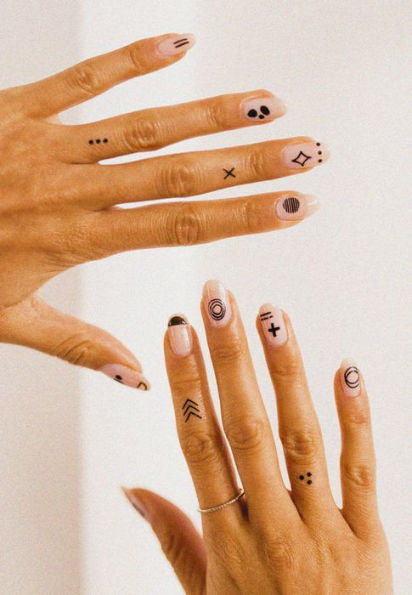 INKED by Dani Nail Art Kit including Brush Applicator, Sponge, & Top Coat.