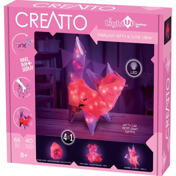 Creatto: Starlight Kitty & Cutie Crew - Light Up Crafting Kit