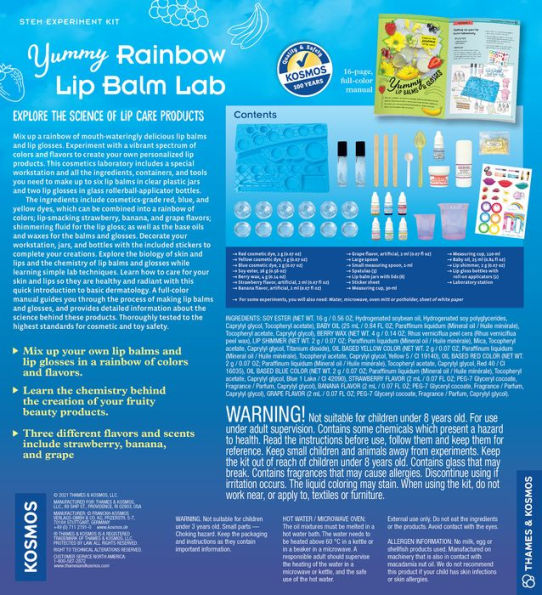 Yummy Rainbow Lip Balm Lab