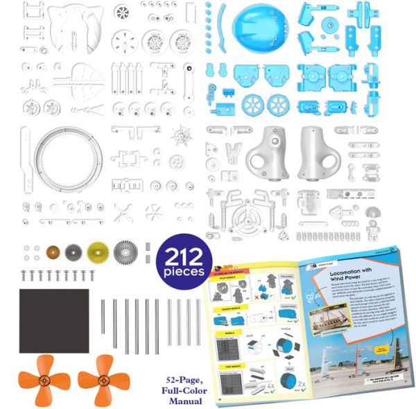 WindBots: 6-in-1 Wind-Powered Machine Kit