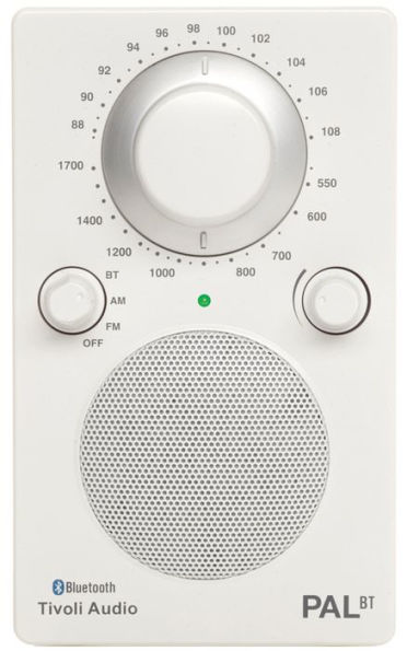 Tivoli PALBTGW PAL Bluetooth Speaker - High Gloss White/White