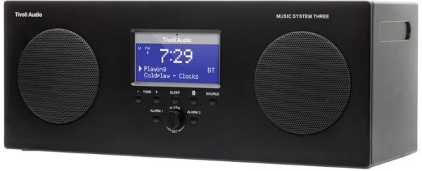 Tivoli MSY3BLK Music System Three - Gloss Black