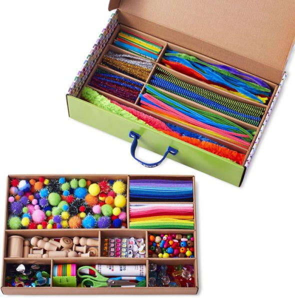 Arts and Crafts for Kids, 2200+ Piece Craft Kit Library in a Box for Kids  Age 4 5 6 7 8 9 10 11 & 12 Year Old Boys & Girls, Crafting Supplies Set