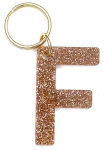 Alternative view 1 of Glitter Keychain Letter F